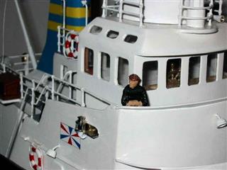 maquette banckert passerelle vue avant tribord