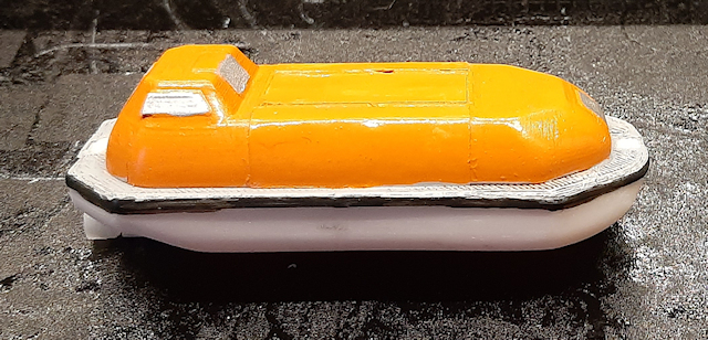 maquette canot sauvetage en 3D fini
