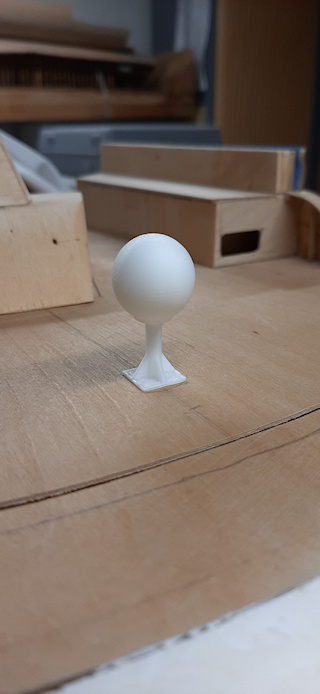 Dome satellite en pièce 3D