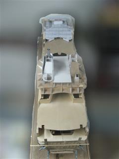 maquette napoleon bonaparte gabarit pont supérieur en bois