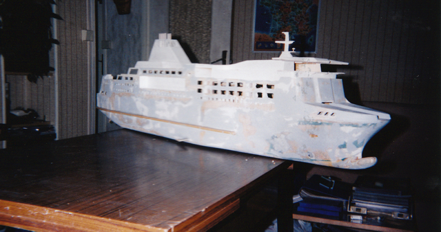 maquette ferry normandie preparation en peinture2